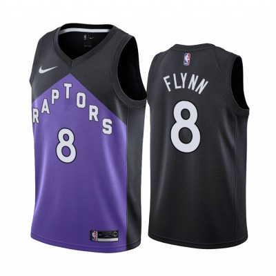 Toronto Raptors #8 Malachi Flynn Purple Youth NBA Swingman 2020-21 Earned Edition Jersey